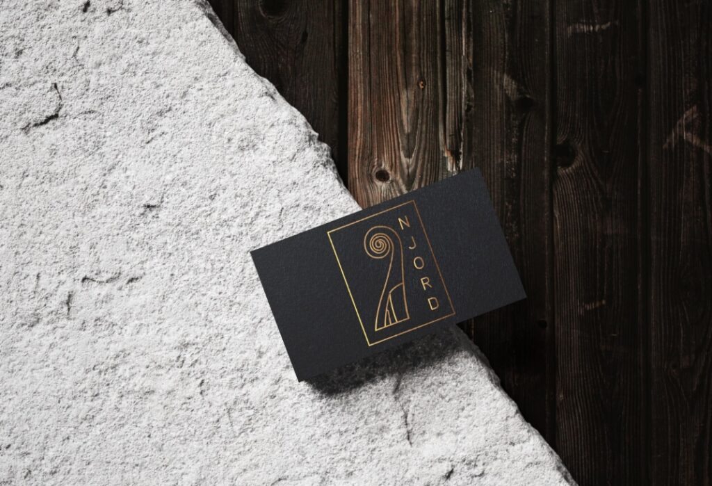 njord restaurant business card